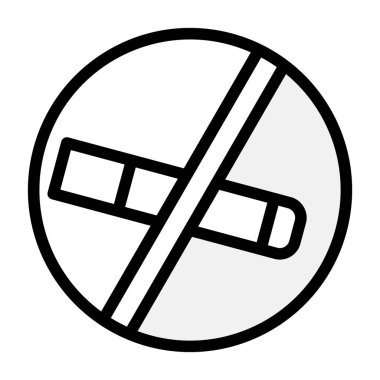 sigara ikonu vektör illüstrasyonu