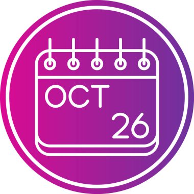 Takvim simgesi, vektör çizimi