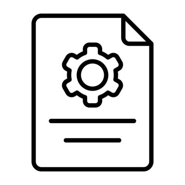 belge simgesi vektör illüstrasyonu