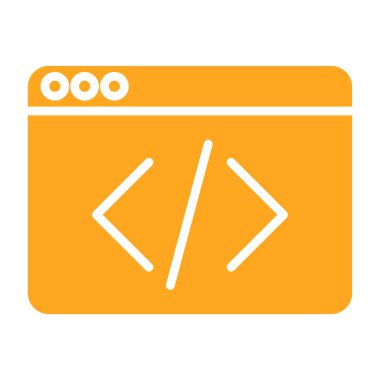 Simge vektör illüstrasyonu kodlanıyor