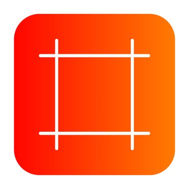 Bir ızgara simgesinin vektör illüstrasyonu