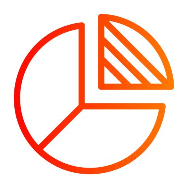 Pasta çizelgesi. Web simgesi basit tasarım