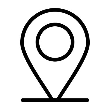 konum haritası simgesi. beyaz arkaplanda izole edilmiş web tasarımı için ana harita konum vektörü simgesi