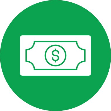 Dolar simgesi. vektör illüstrasyonu