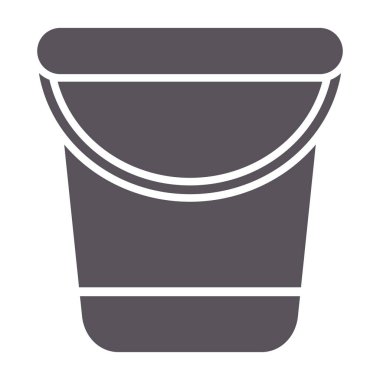 kova düz renk vektörü simgesi