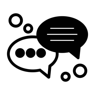 Konuşma baloncukları ikon vektör çizimi