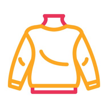 Sarı kazaklı bir adamın vektör çizimi