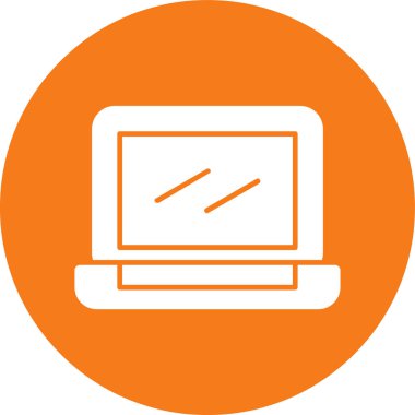 Bilgisayar. Web simgesi basit illüstrasyon