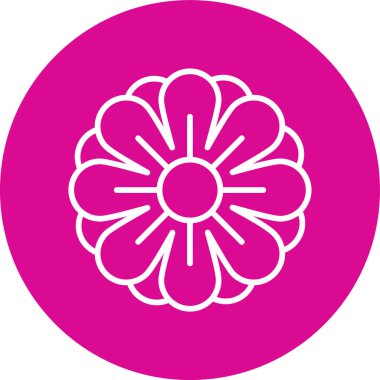 Güzel çiçek simgesinin vektör illüstrasyonu