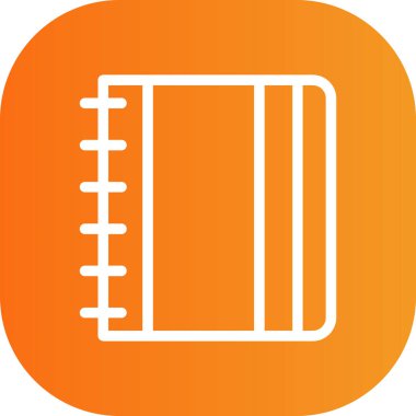 Kitap simgesi, modern vektör illüstrasyon tasarımı