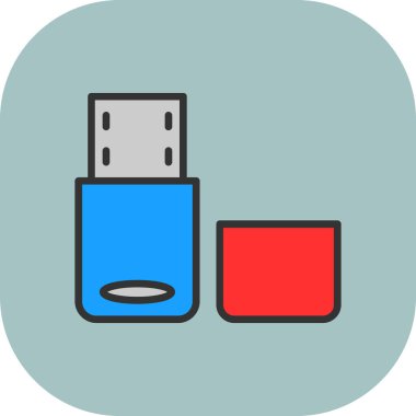 Modern ve renkli tasarımın vektör simgesi