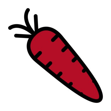 kırmızı sebze sağlıklı organik gıda vektörü çizimi