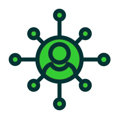 Genel bağlantı simgesi. Vektör çizim