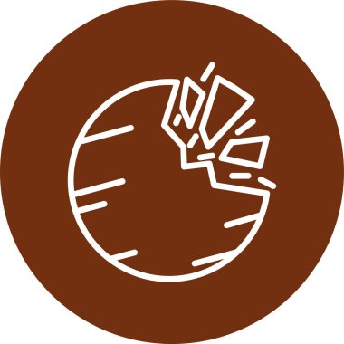 Bir gezegen simgesinin vektör illüstrasyonu