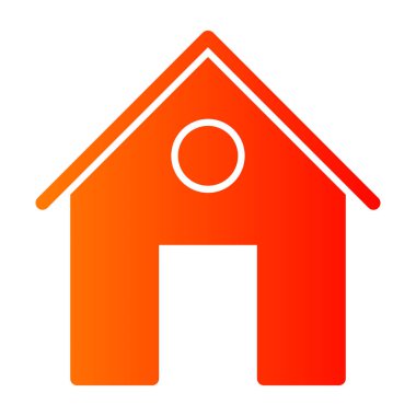 Ev ikonu. vektör illüstrasyonu