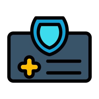 Kalkan ikonu ile güvenlik kalkanı. Web için kalkan koruma vektör simgesinin özet çizimi