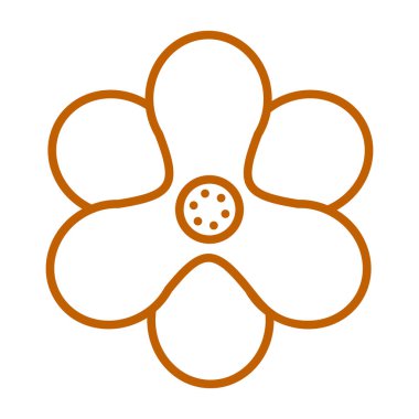 çiçek simgesi vektör illüstrasyonu