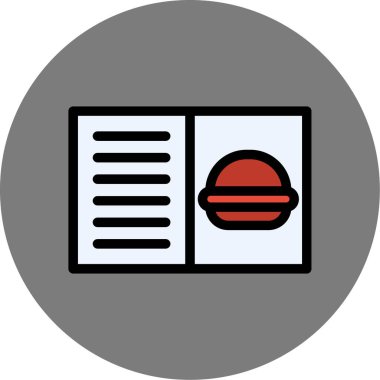 yiyecek ikonu vektör illüstrasyonu