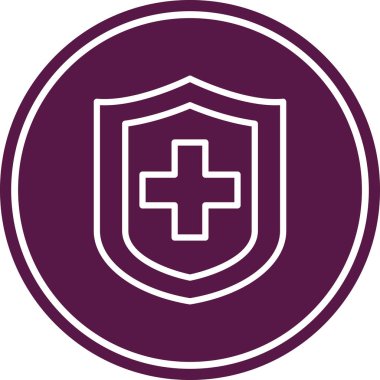 kalkan ikon vektör illüstrasyonu