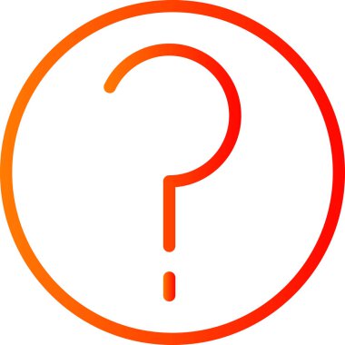 Soru işareti simgesi. vektör