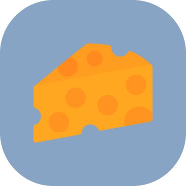 peynir web simgesi, vektör çizim