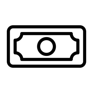 para vektörü ince çizgi simgesi