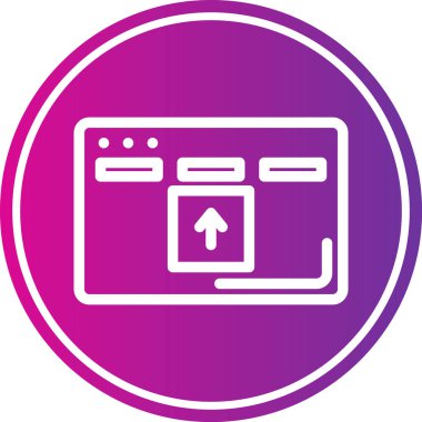 seo modern simgesinin vektör illüstrasyonu