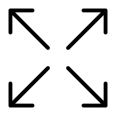 Yöne doğru anahat vektör simgesi