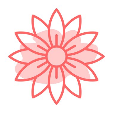 çiçek simgesi vektör illüstrasyonu