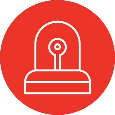 Çan simgesinin vektör illüstrasyonu