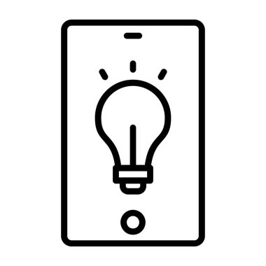 Ampul simgesi, anahat stili