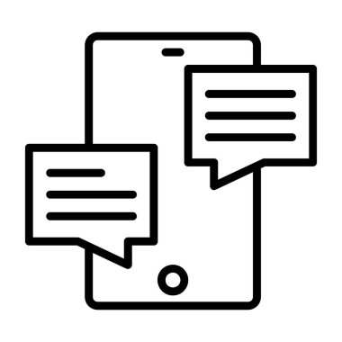 Sohbet mesajı simgesi, özet biçimi