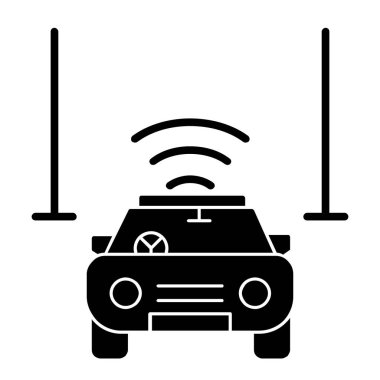 Araba park simgesi, basit tarzı