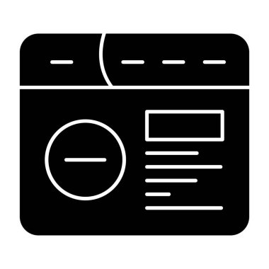 Web vektör simgesi düz simgesi