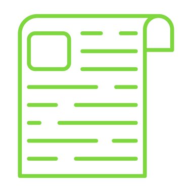 Belge simgesinin vektör illüstrasyonu