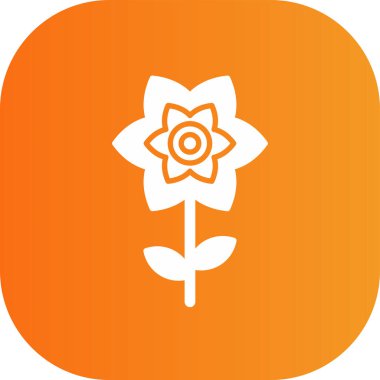 Modern çiçeğin vektör illüstrasyonu