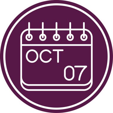 Takvim simgesinin vektör illüstrasyonu