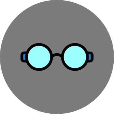 gözlük simgesi vektör illüstrasyonu