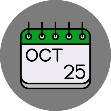 Takvim simgesi vektör illüstrasyonu