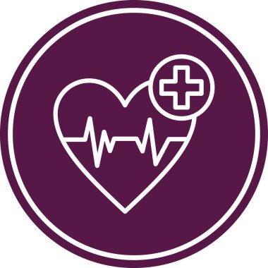 kalp atışı vektör illüstrasyonu