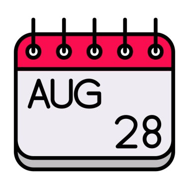 Ağustos 23 vektör illüstrasyonu