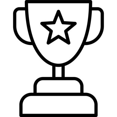 Kupa simgesi, vektör illüstrasyonu