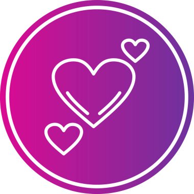 Aşk simgesinin vektör illüstrasyonu