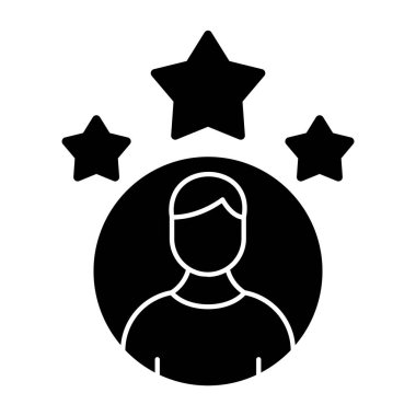 yıldız simgesi çizimi izole edildi