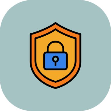 ikon vektör illüstrasyonunu kilitle