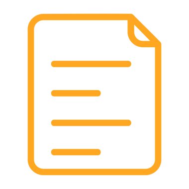 belge ince çizgi simgesi, belge ve dizin vektörü, belge işareti, vektör grafikleri, beyaz arkaplan üzerinde doğrusal bir desen.