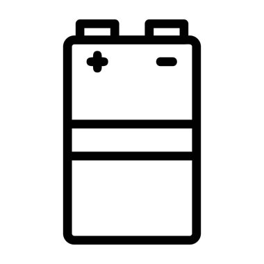 pil simgesi vektörü izole edildi