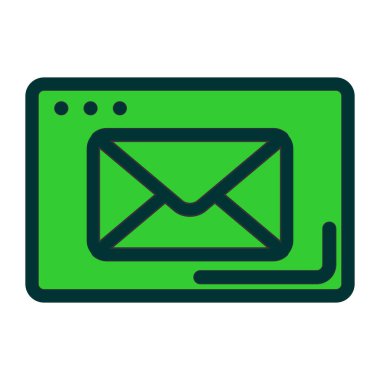 e- posta iletisi simgesi, vektör tasarımı