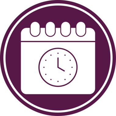 Saat. Web simgesi basit illüstrasyon