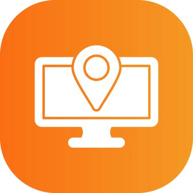 konum simgesi vektör illüstrasyonu